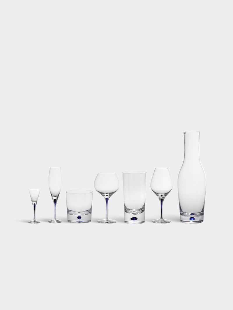Orrefors Intermezzo Blue 7 Ounce Champagne Flute - Image 3